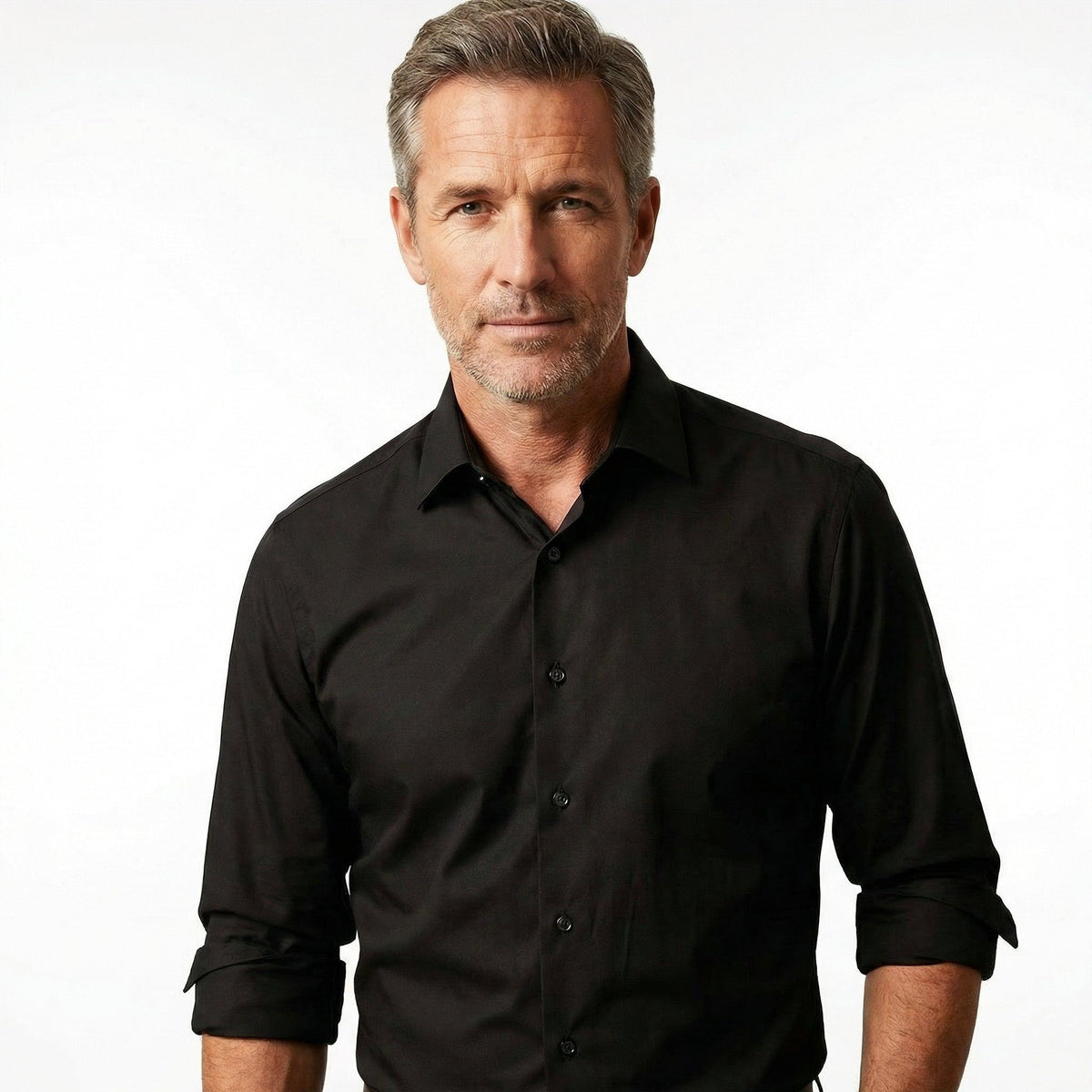 Northfords non-iron shirt matte fabric texture close-up