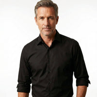 Northfords non-iron shirt matte fabric texture close-up