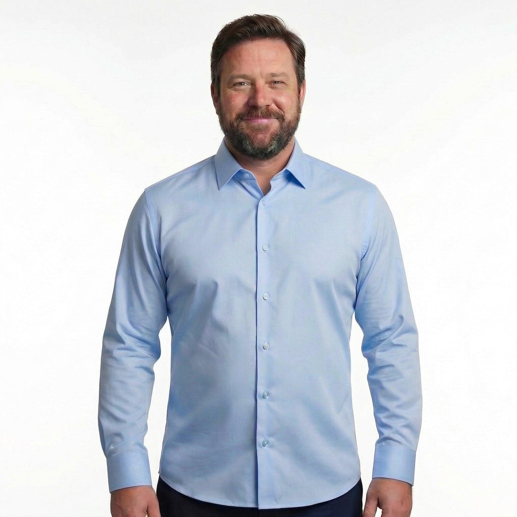 Northfords shirt tone-on-tone button detail