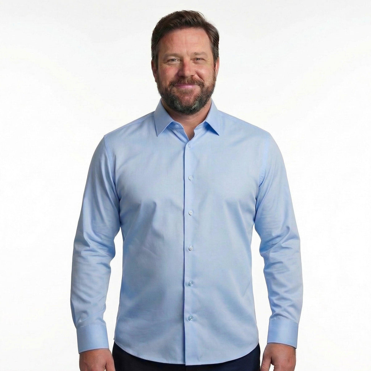 Northfords shirt tone-on-tone button detail