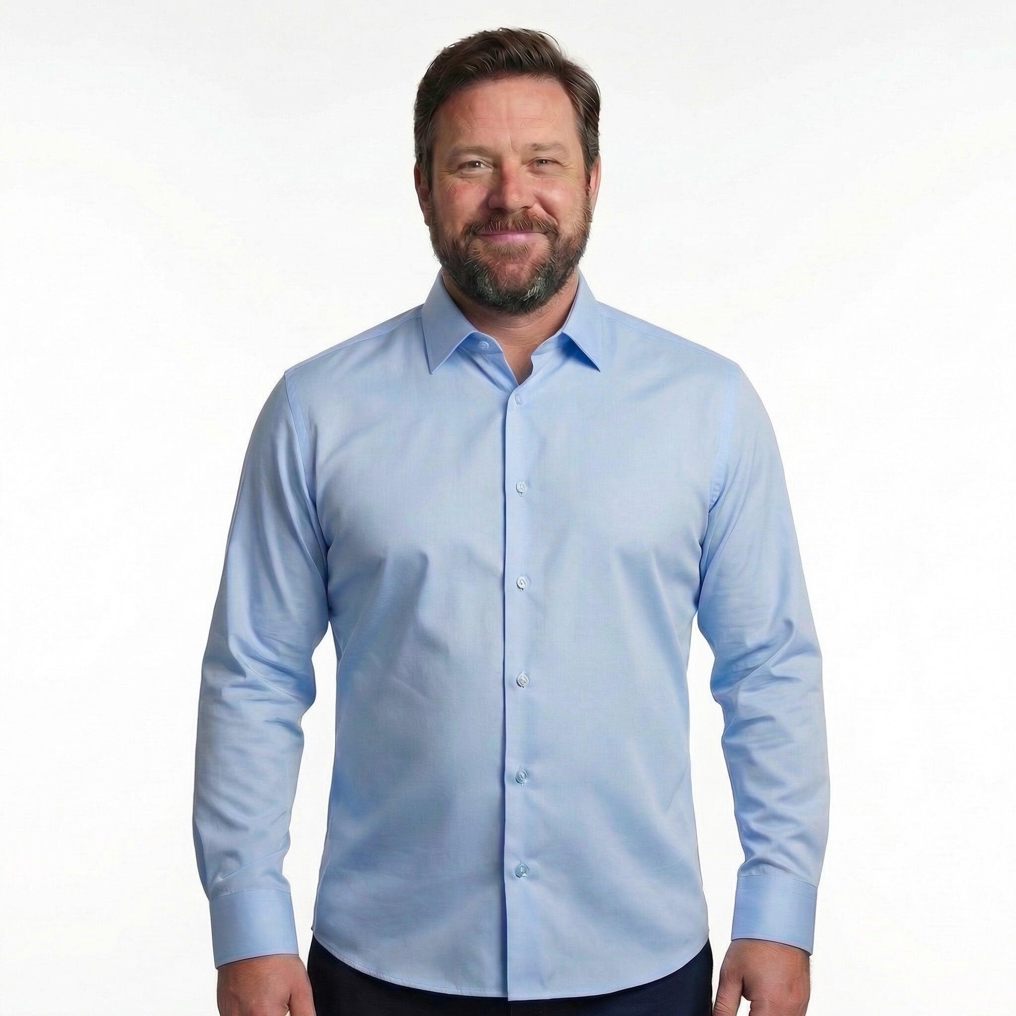 Northfords shirt tone-on-tone button detail