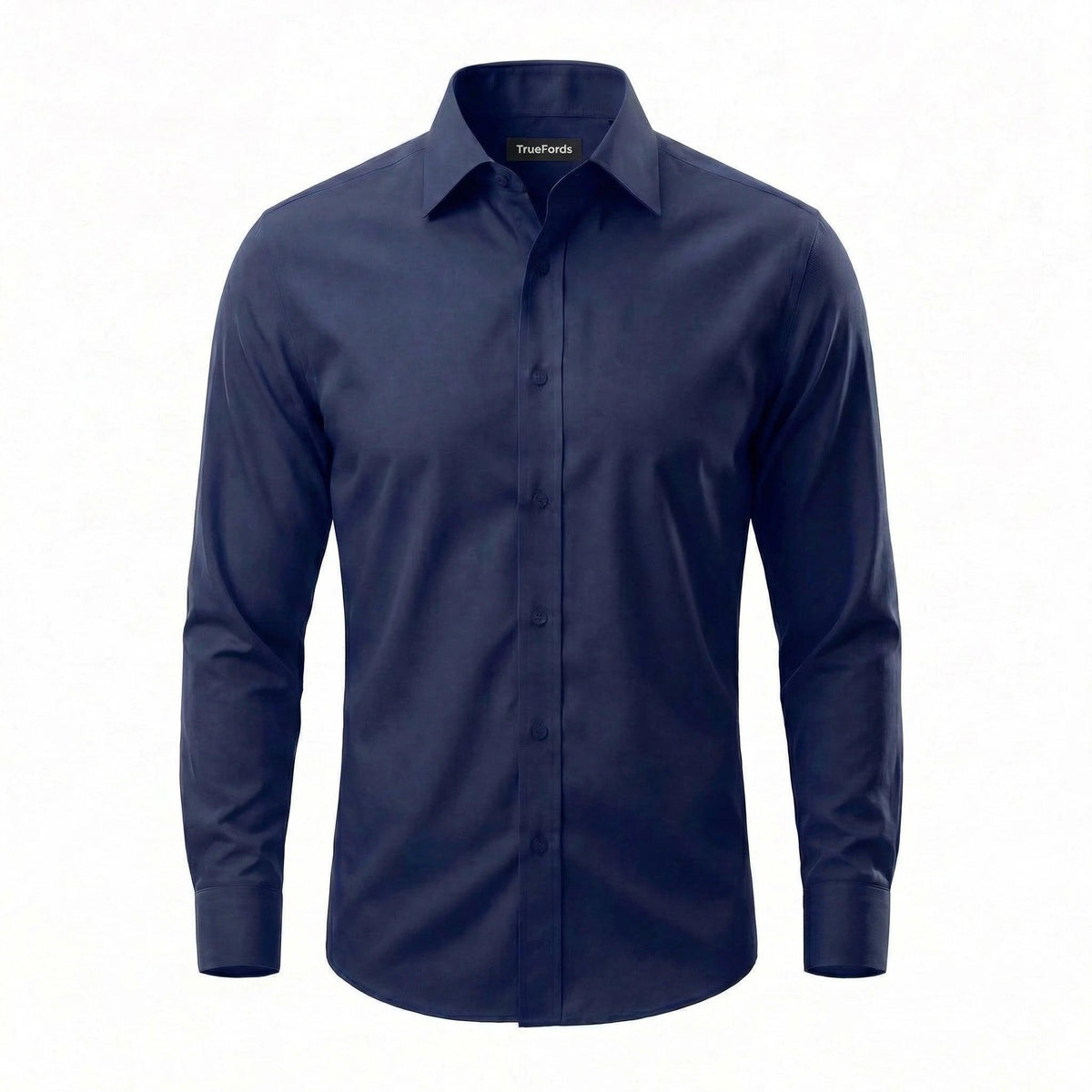 Northfords non-iron shirt rolled in hand showing wrinkle recovery