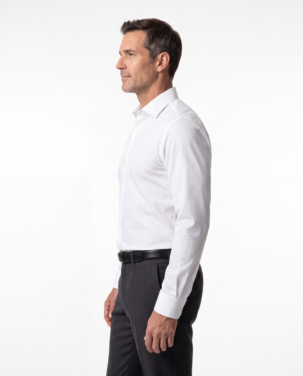 Non-iron shirt worn at the office || All-Day Comfort